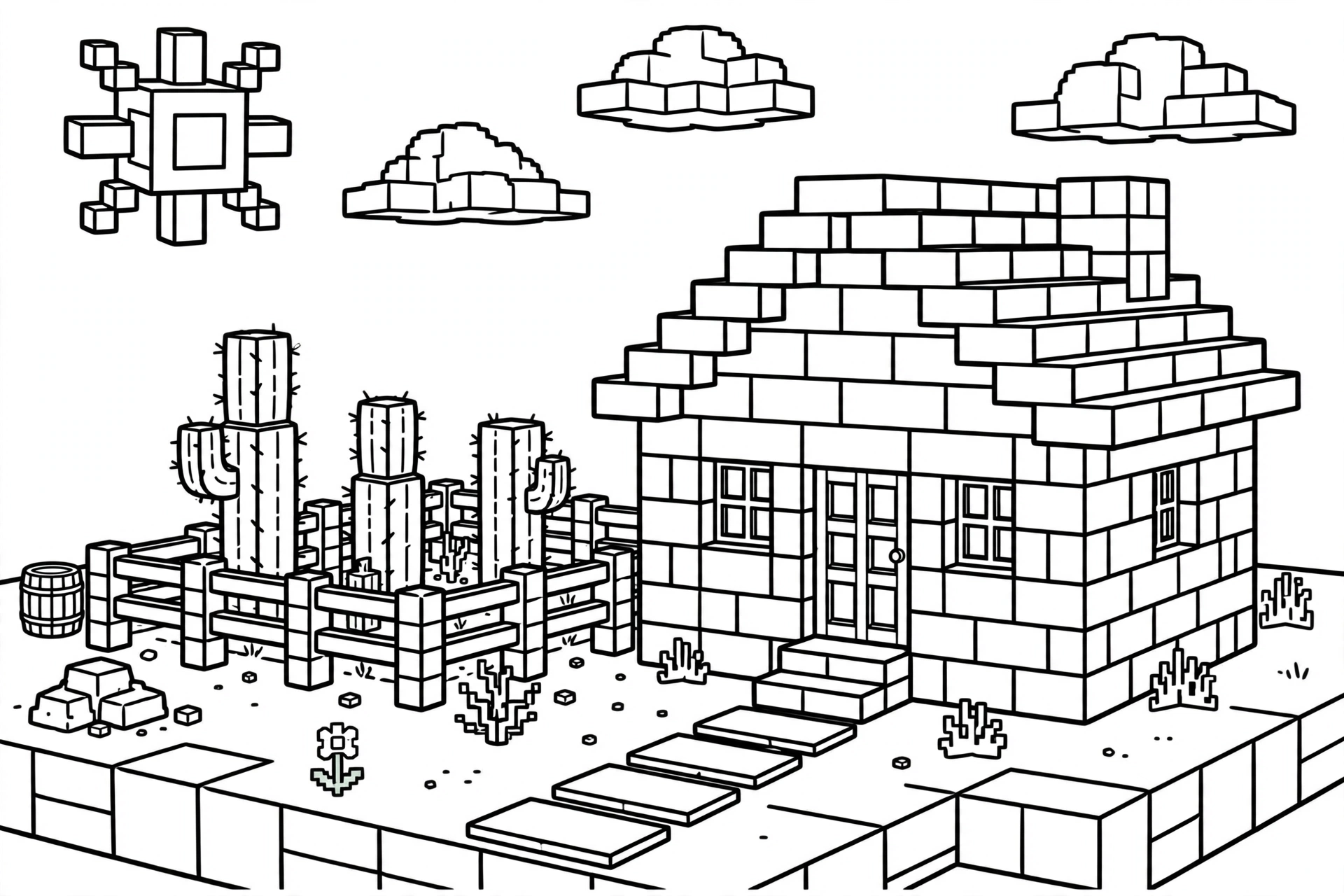 Desert-house-coloring-page