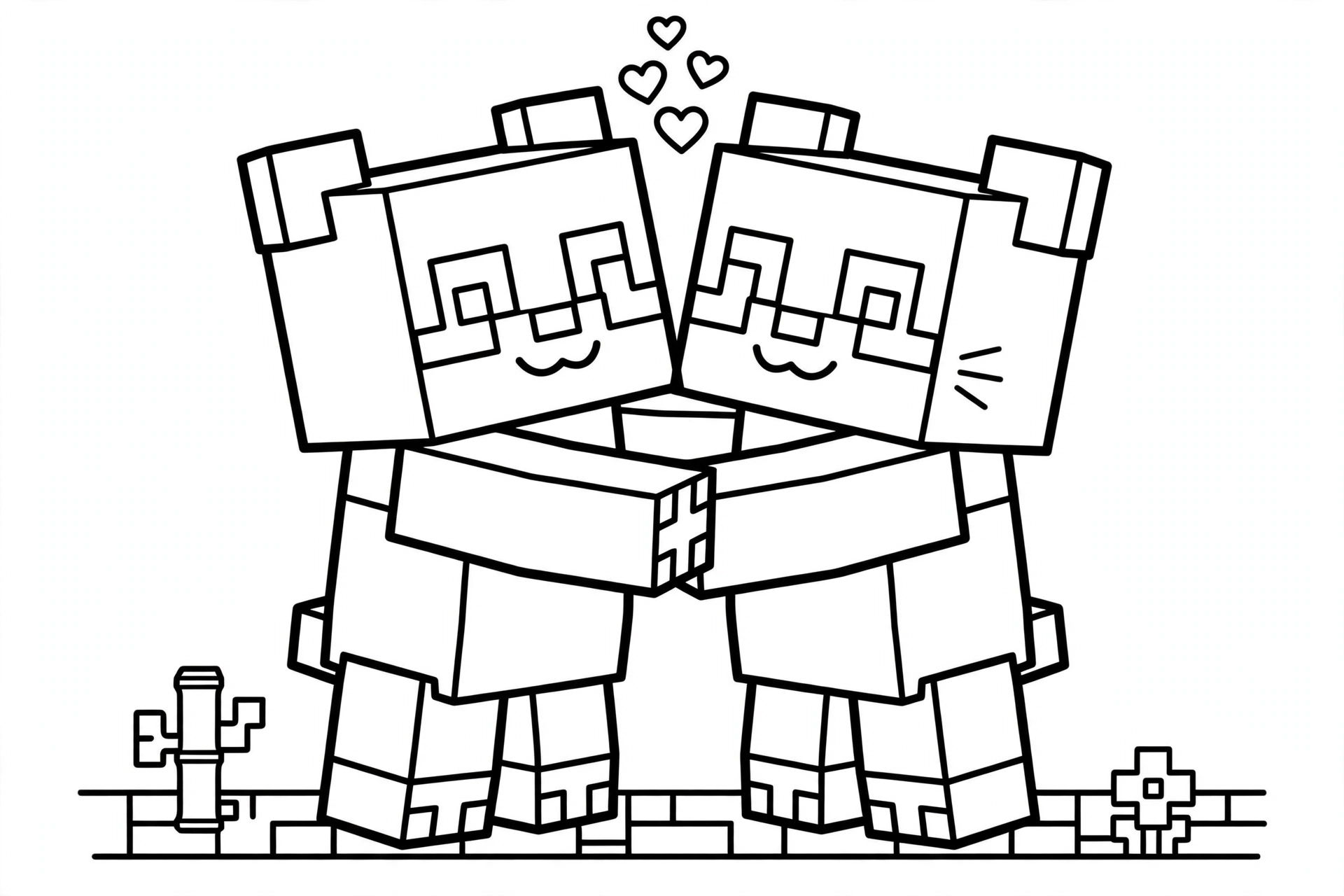 minecraft-panda-coloring-page-10-hugging