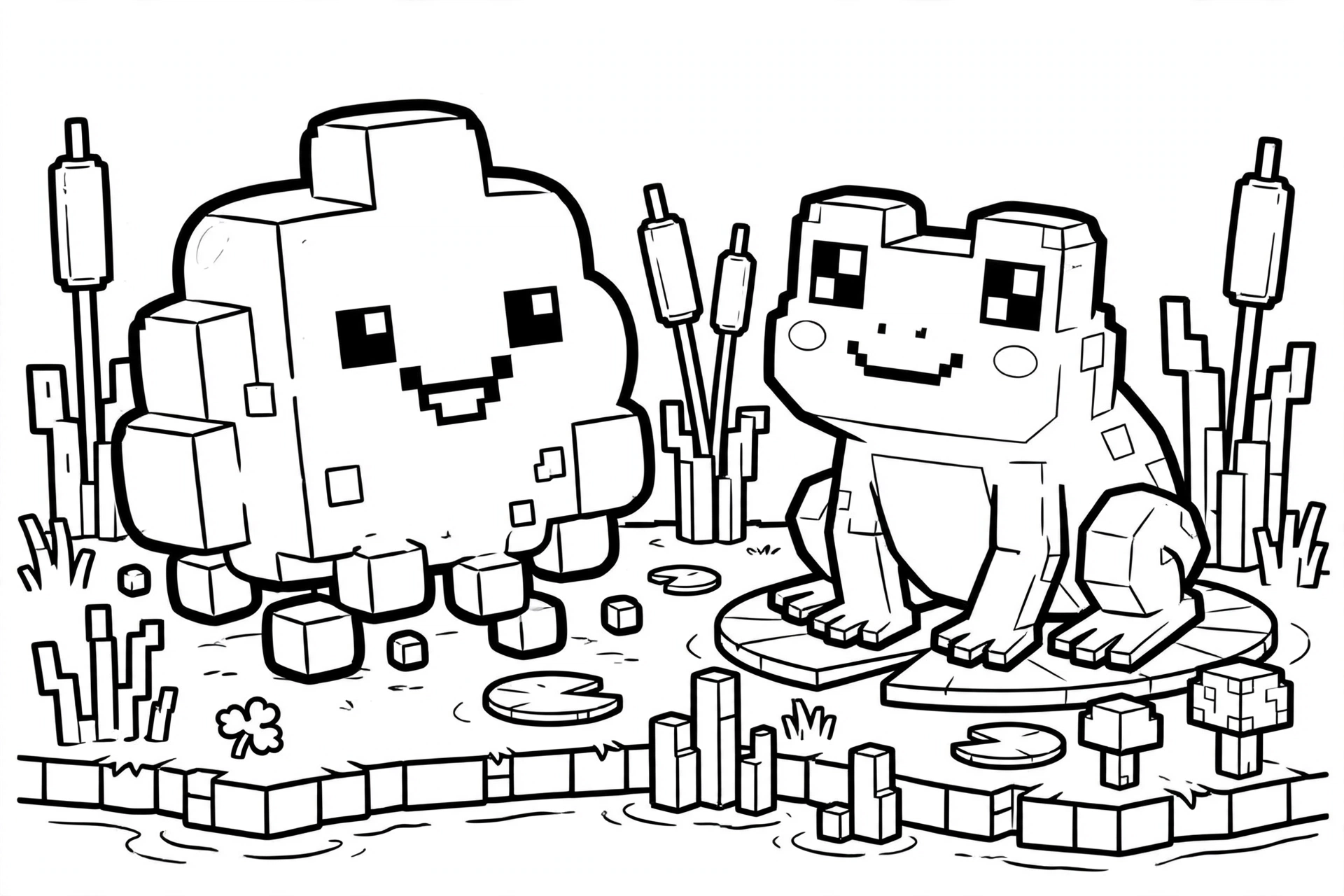 Slime-coloring-page-with-a-frog
