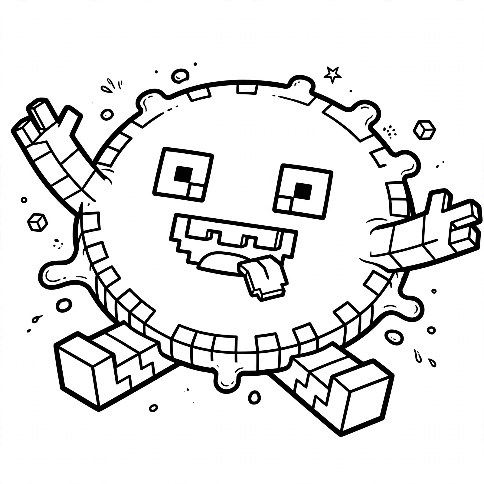 Slime-coloring-pages-quished-flat